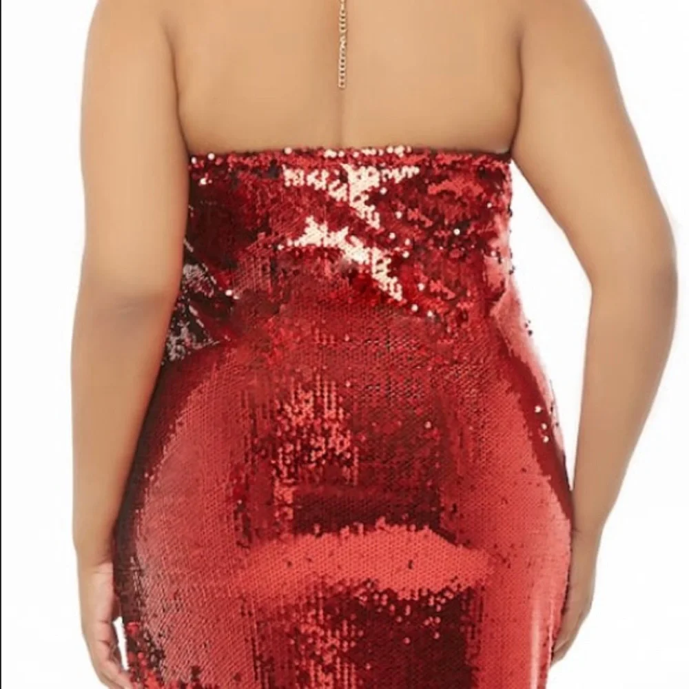 COPY - Forever 21  plus Red sequin dress 2x - Picture 2 of 2
